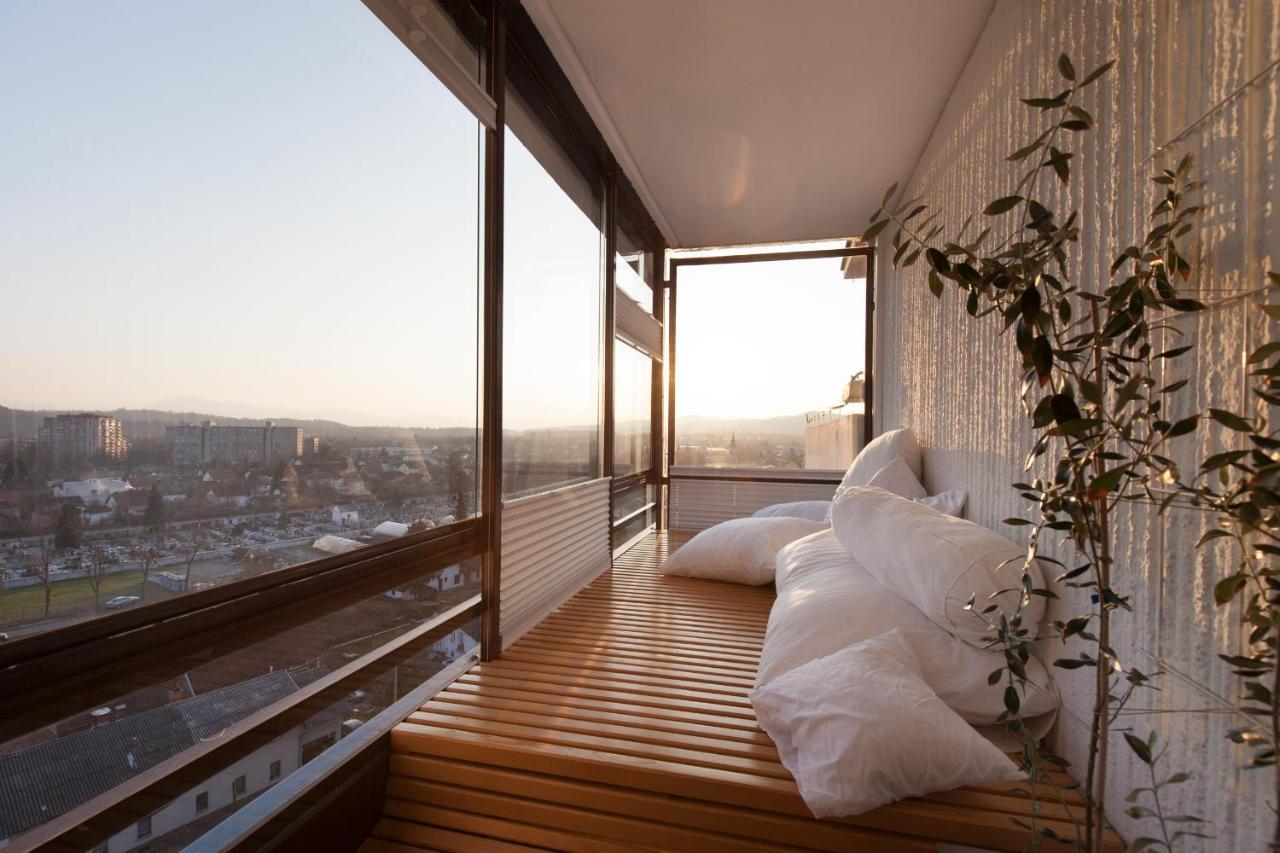 Bright Penthaus Apartement, With A Wonderful View Ljubljana Exteriör bild
